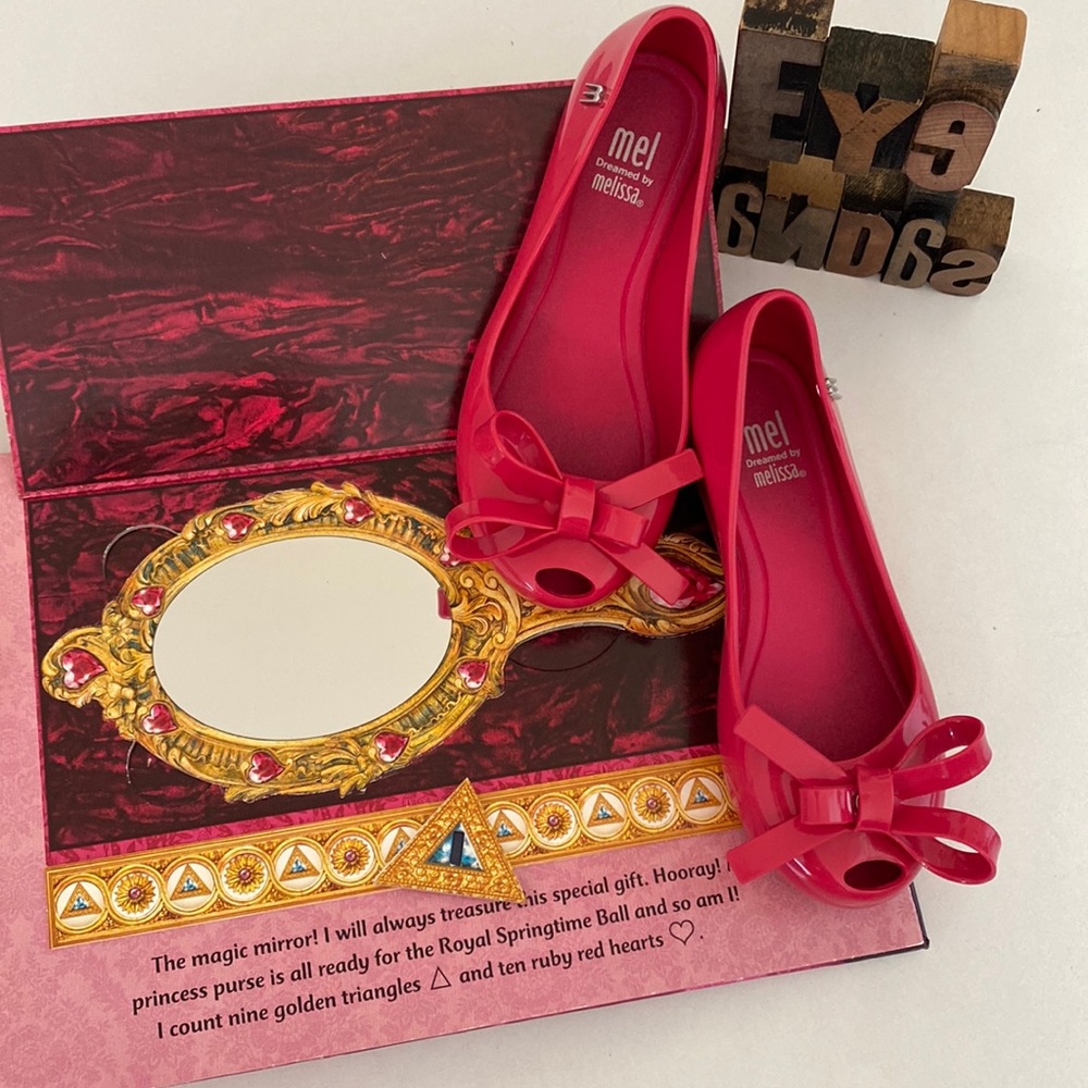 MEL Dreamed by MELISSA Toddler Girl Bow Jelly Flats in Pink